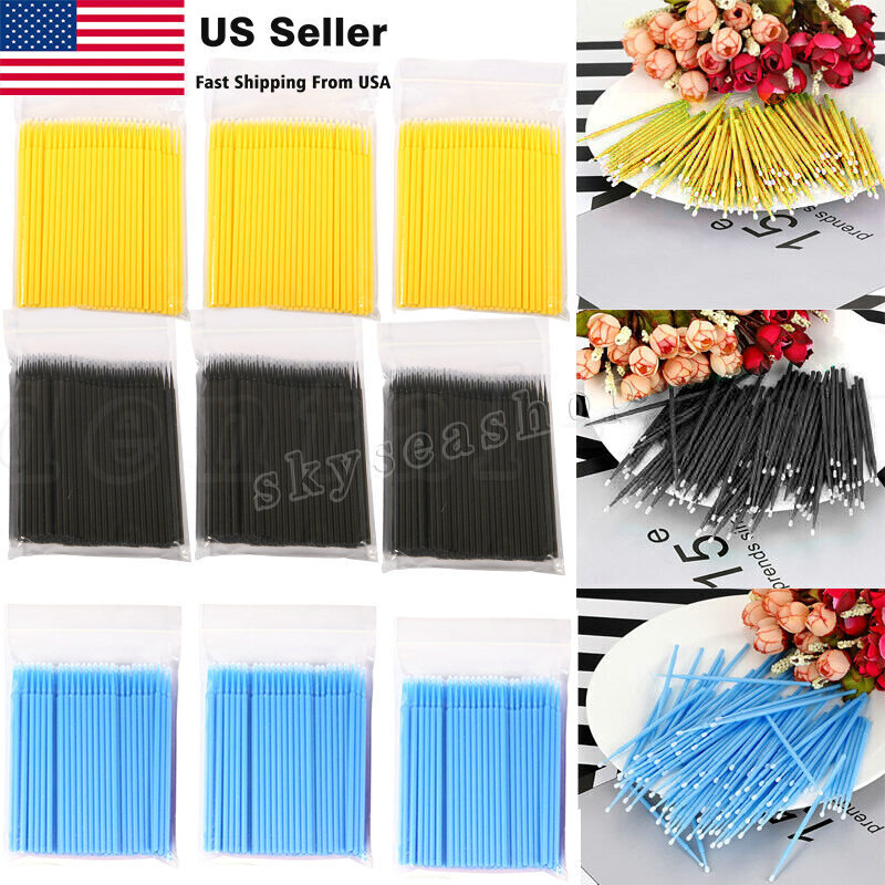 USA Microbrush Micro Brush Applicator Tips Regular, Fine, Super Fine Dental
