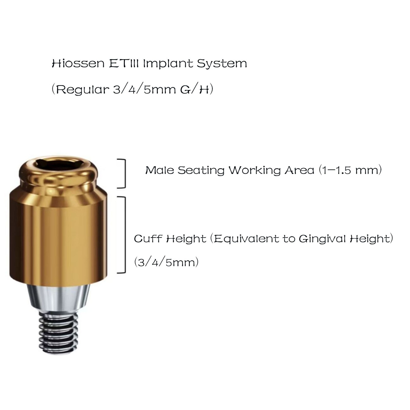 US Osstem Hiossen ET Transfer Analog Healing Abutment Locators fits Mini/Regular