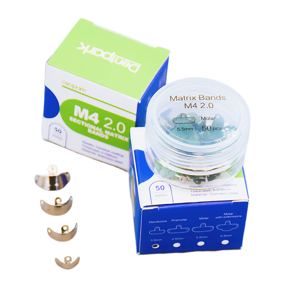 Dental Sectional Matrix Bands M4 2.0 Non-Stick Coating Elastic Stainless Steel
