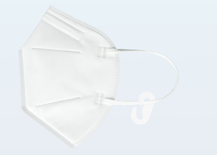 Kingfa KN95 White Face Mask 50 Pcs Disposable Respirator 5-Ply Layer GB2626-2019