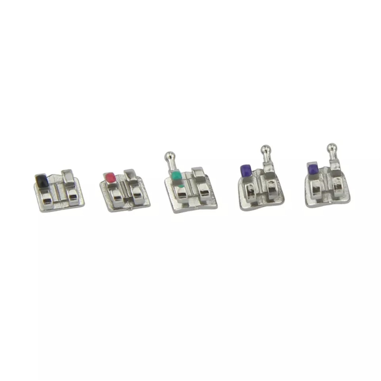 Dental Orthodontic Brackets Braces MIM Metal Mini Roth MBT 018 022 345 Hooks