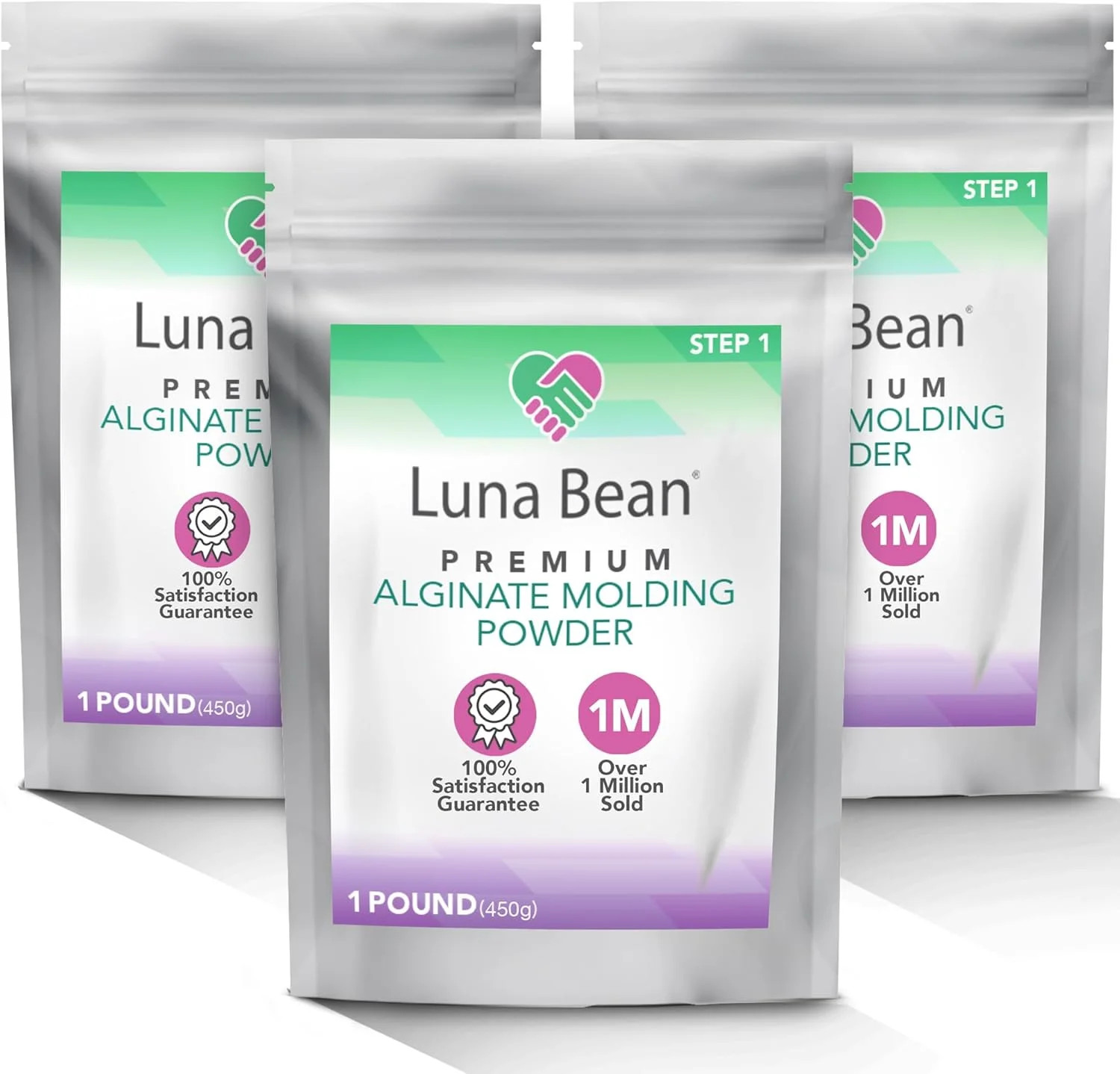 Casting Keepsakes Luna Bean Alginate Molding Powder Refill for Hand Casting Kit