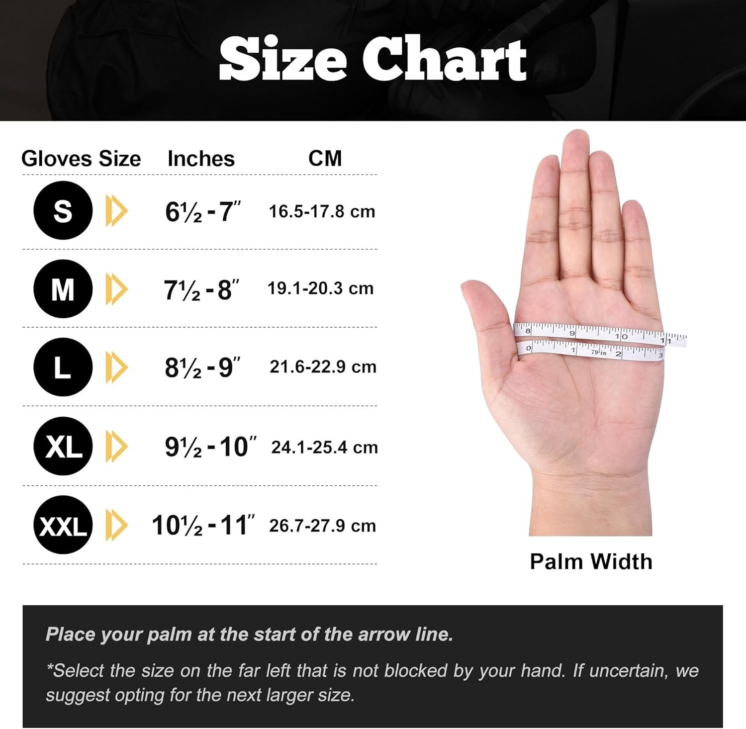First Glove Black Industrial Disposable Nitrile Gloves 6 Mil Latex & Powder Free