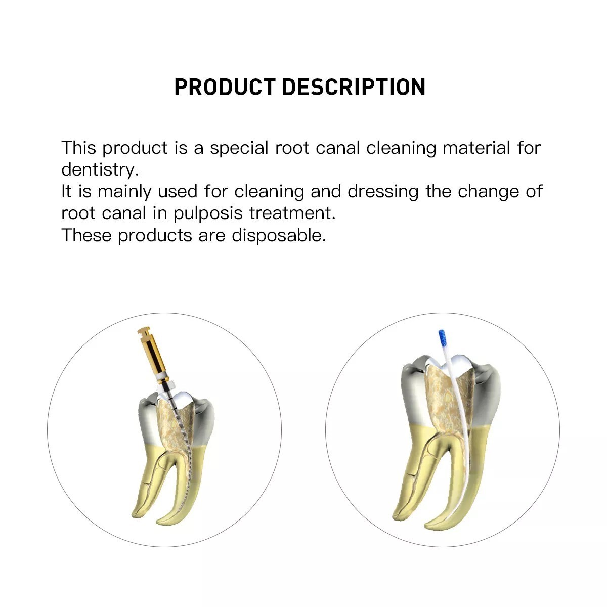 Dental Gutta Percha Points Endodontic .02.04.06 Taper for Root Canal 15-40/40-80