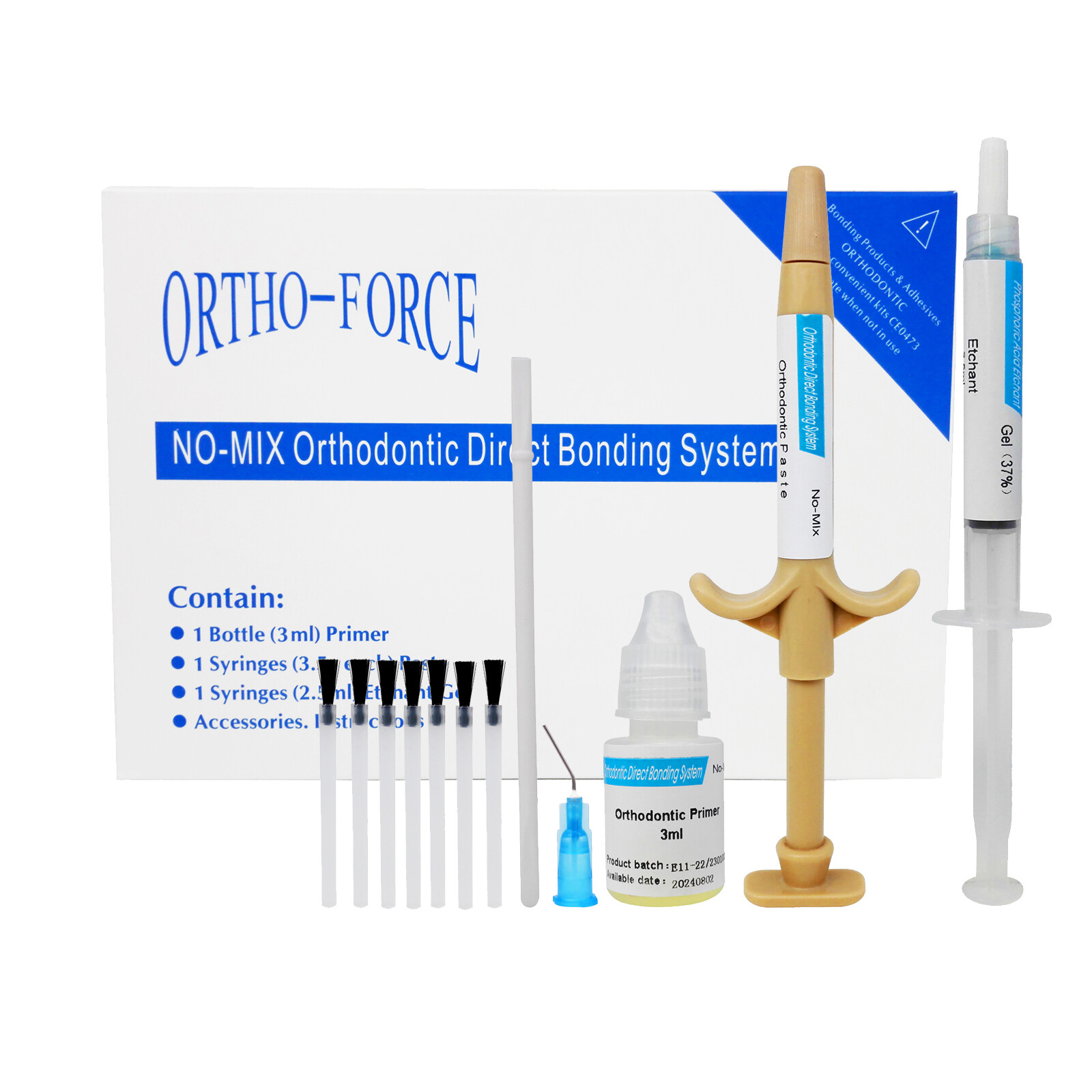 Dental Orthodontic Direct Paste Adhesive Bonding Self Cure Composite Resin Kit