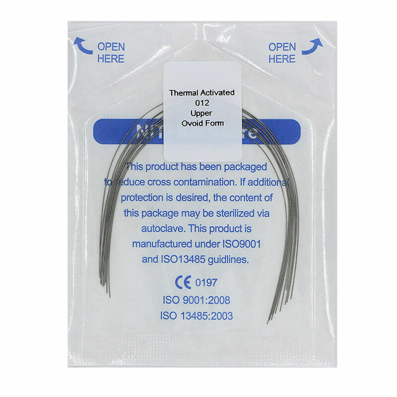 20 Packs Orthodontic Dental Thermal Activated Niti Round Arch wires 012 Upper
