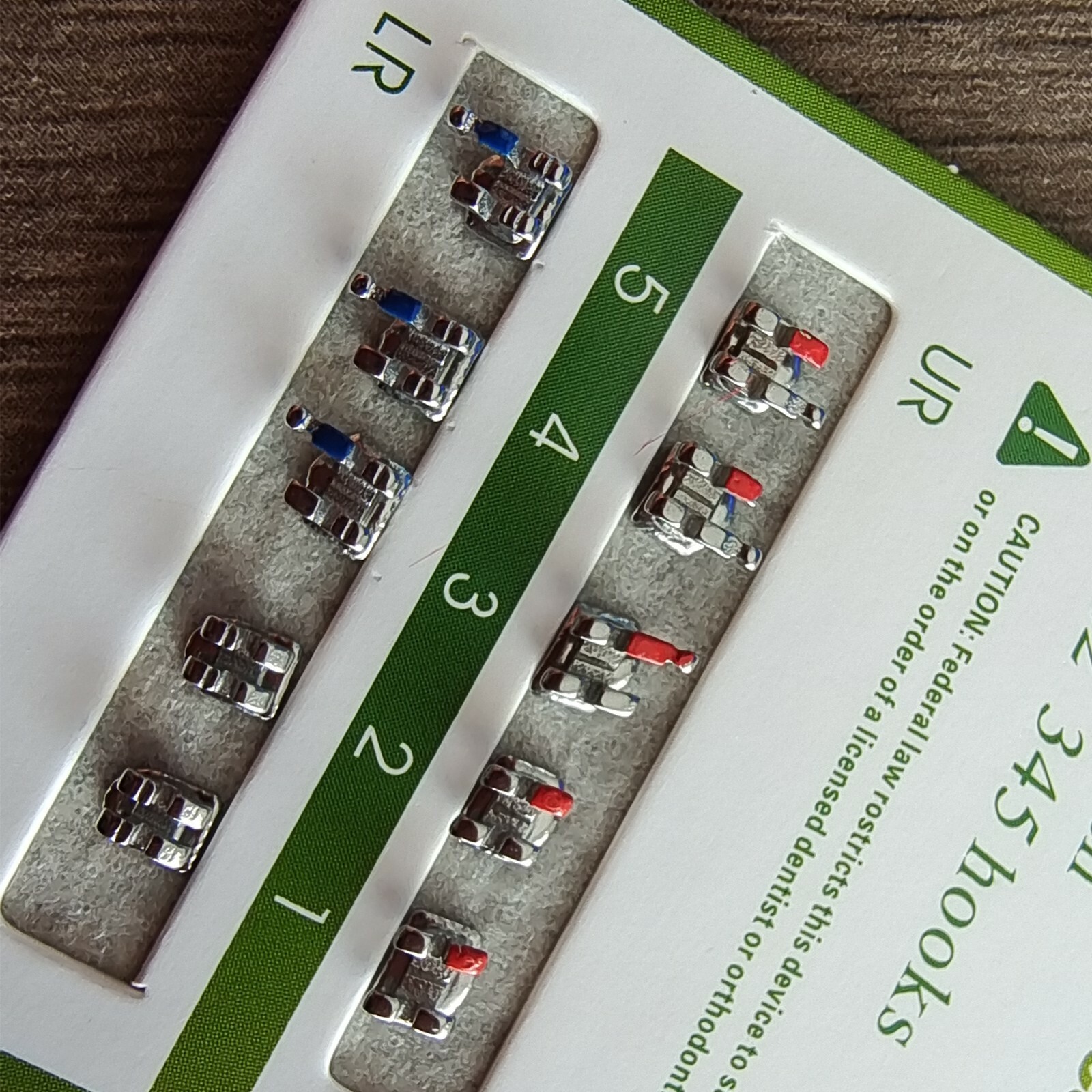 10 Packs Dental Orthodontic Metal Brackets Braces Mini Roth.022 Hooks 345 CE