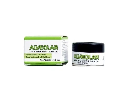 ALVEOLAR Dry Socket Paste for Surgical Dressing Dental Treatment 12gm Pack