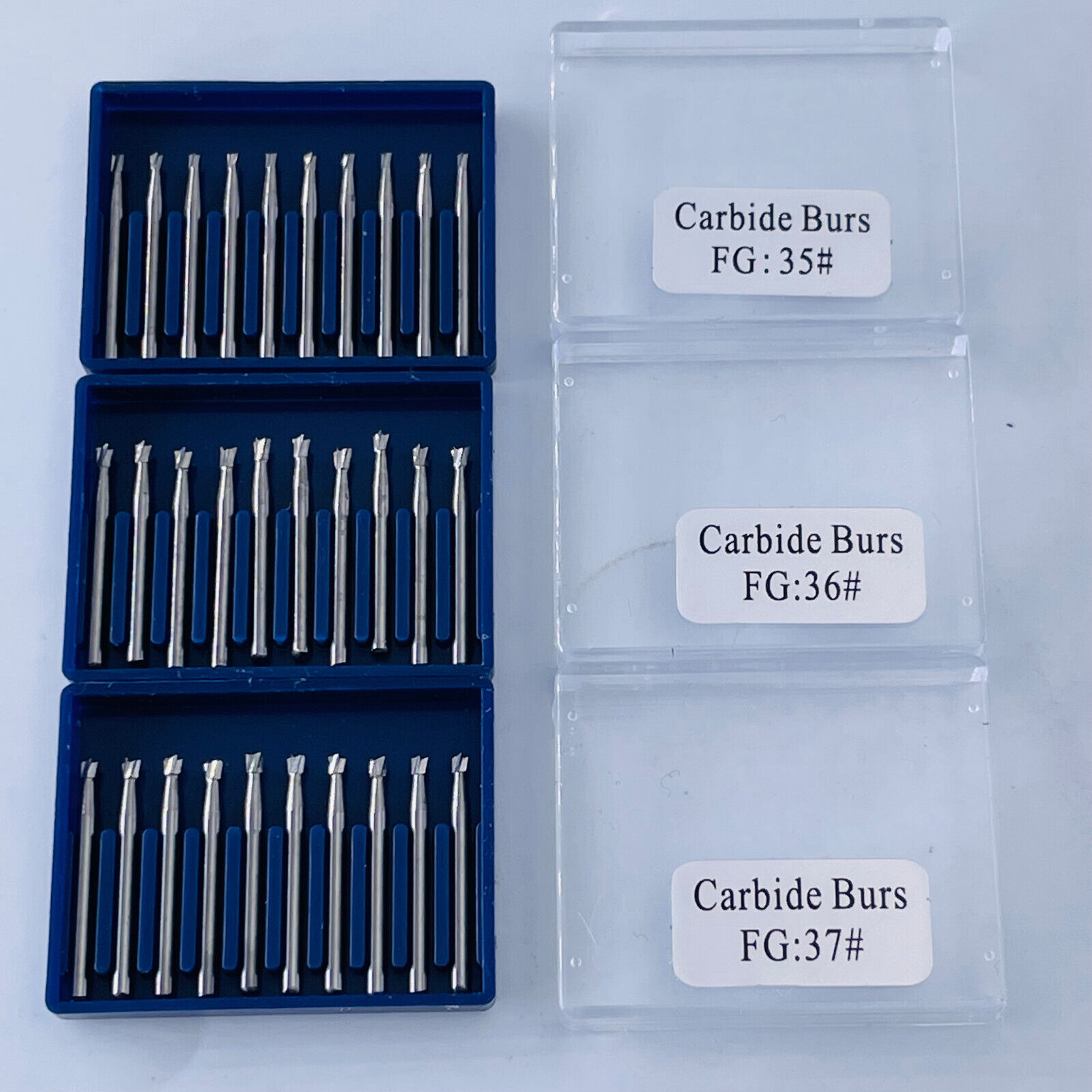 Dental Tungsten Carbide Inverted Cone Bur Burr High Speed Handpiece FG-35/36/37