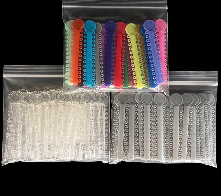 1 bag Dental Orthodontic Elastic Ligature Ties for Brackets Brace Rubber Bands