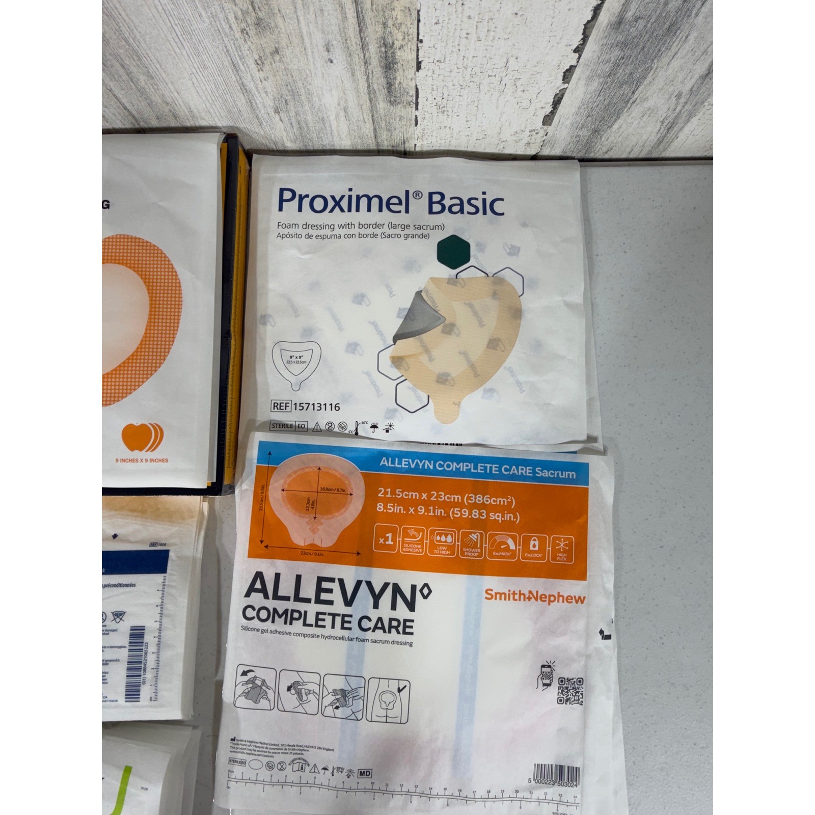 Large Wound Care Medical Supply Lot Mixed Sizes White Sterile Bandage Dressing