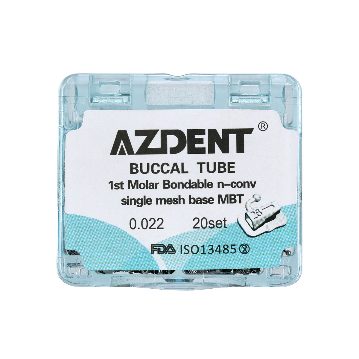 Tubos Bucales Adhesivos de Ortodoncia Dental Roth MBT 0.022/0.018 1º/2º Molar