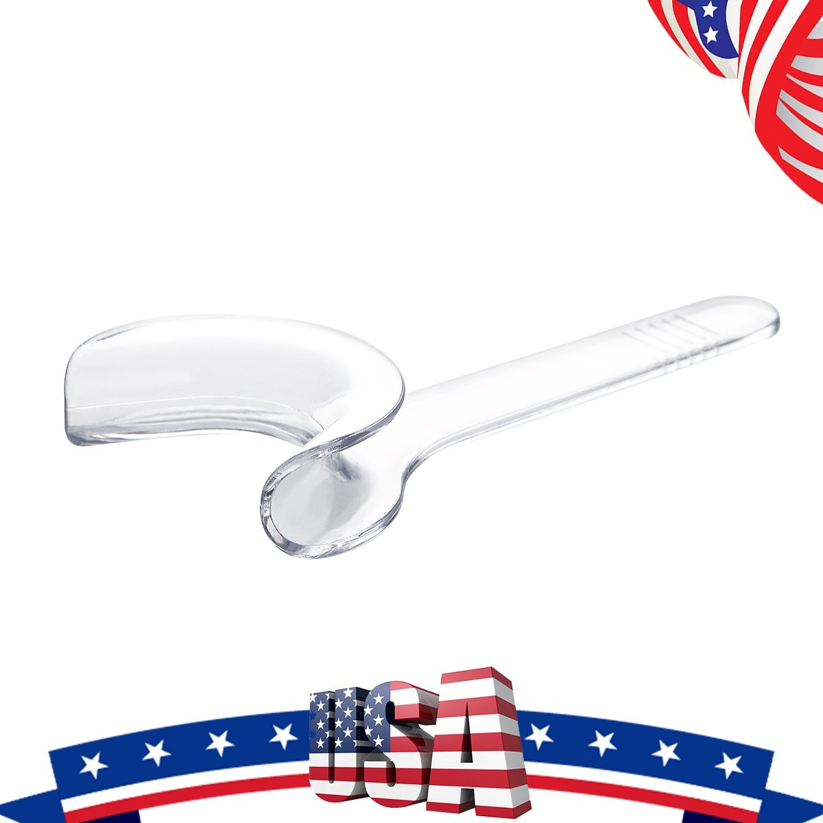 10pcs/packs Dental Autoclavable Lip Cheek Retractor T-shape Mouth Opener Clear