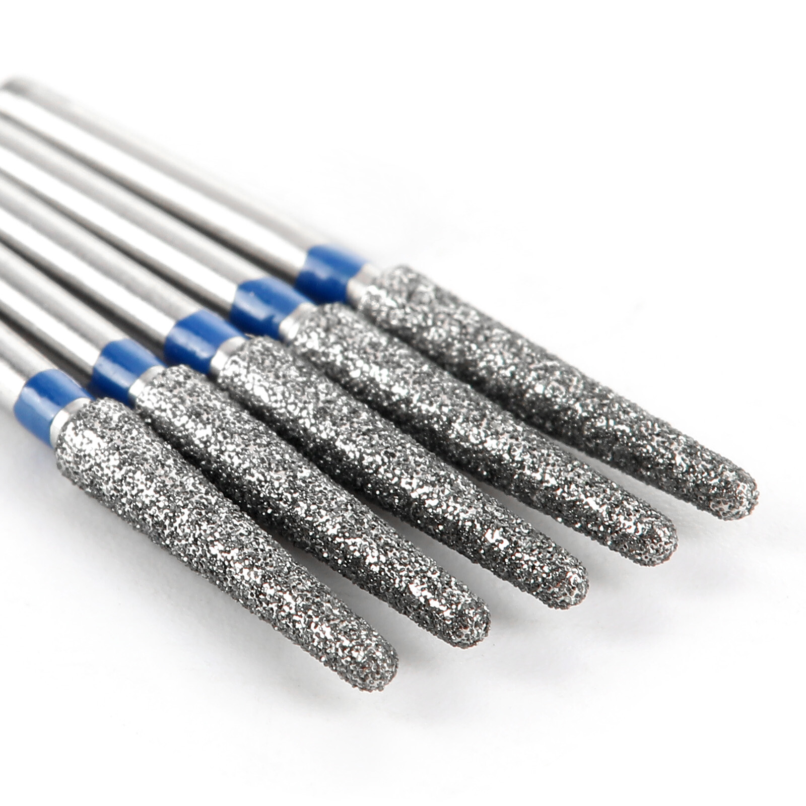 JMU Dental Diamond Burs Medium Grit Round End Taper FG Burs 856L-020M 5pcs