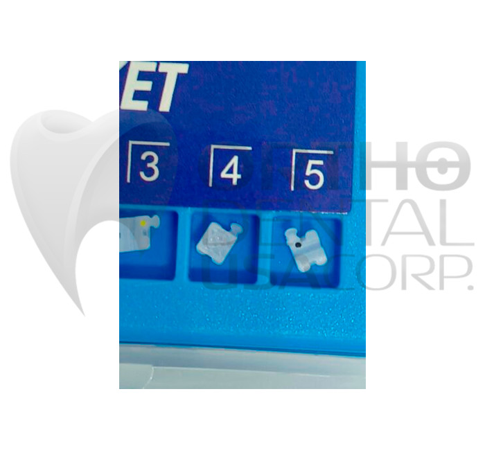 Economic With HOLES Ceramic Brackets 3, 4, 5 with hooks USA Seller Orthodontic