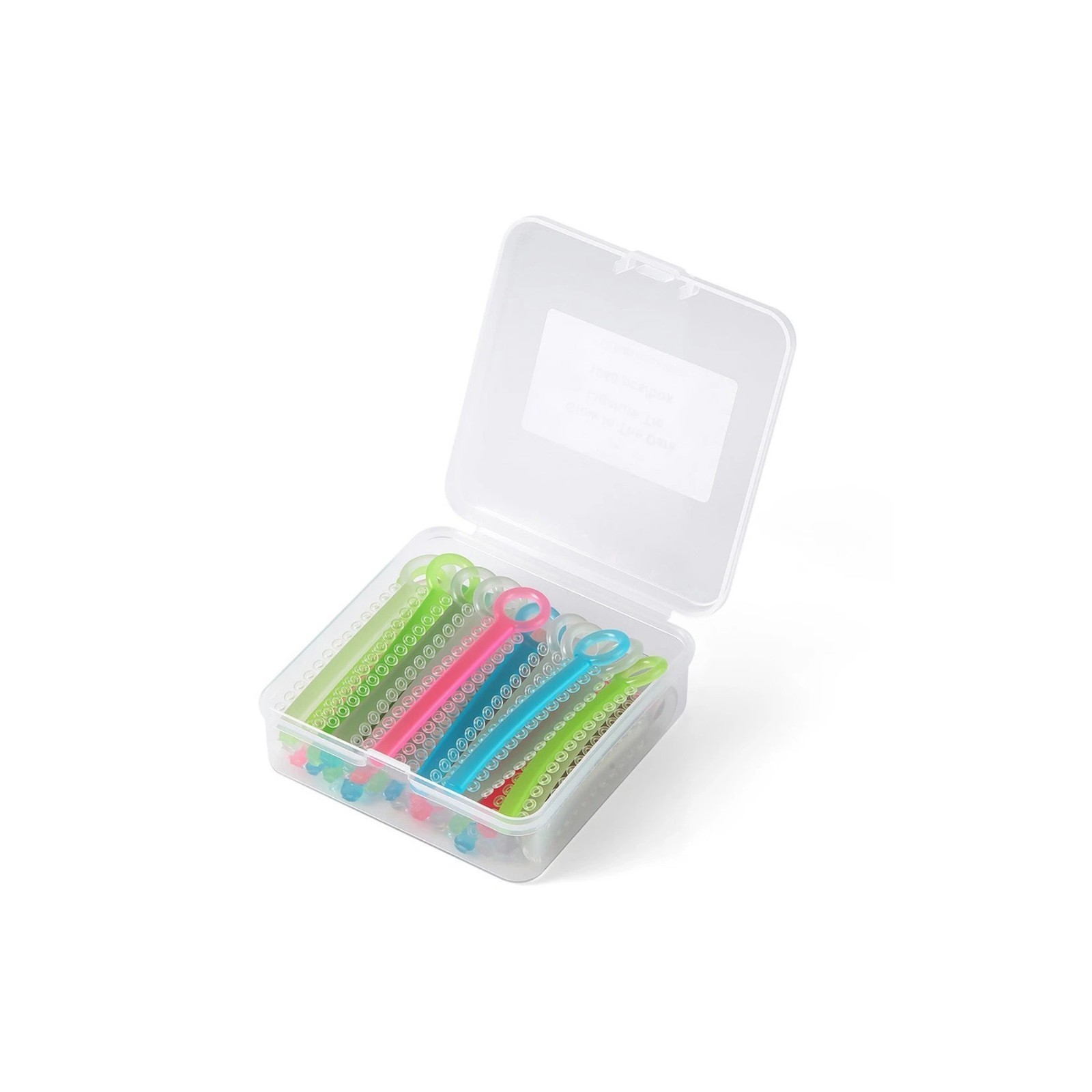 Glow in The Dark Ortho Rubber Bands Fun Colorful Elastic Ligature Tie for Braces