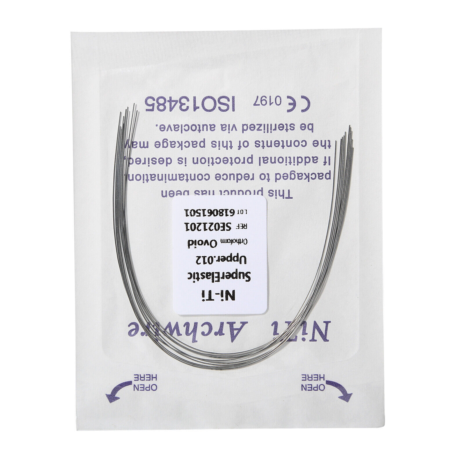 10 Pcs/Pack Dental Orthodontic Round Super Elastic NiTi Arch Wire Ovoid All Size