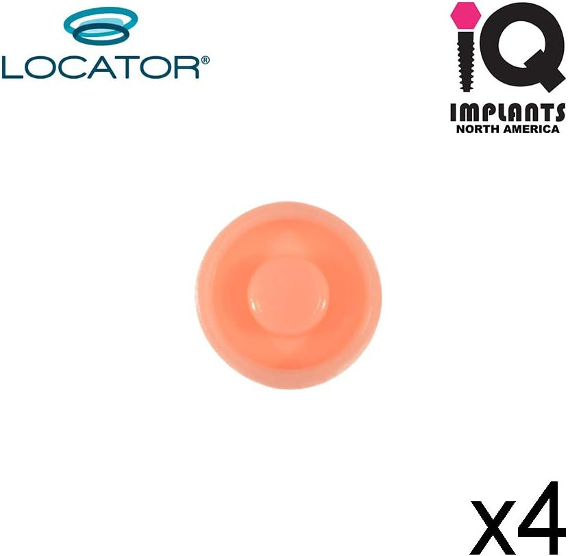 Locator Genuine Original Replacement Male Retention Inserts Caps, Standard, Ligh