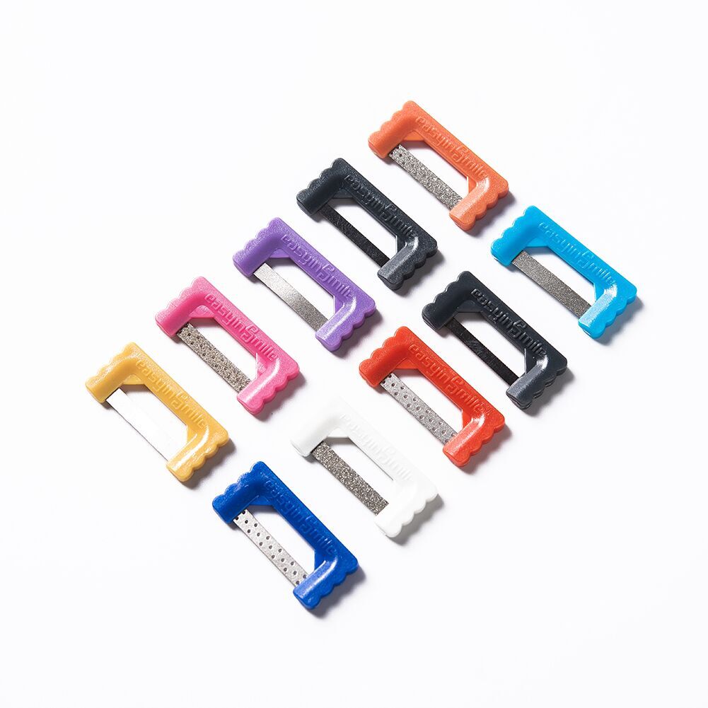 Orthodoncia Dental IPR IR Polish Strips Interproximal Reduction Serrated Saw Tip