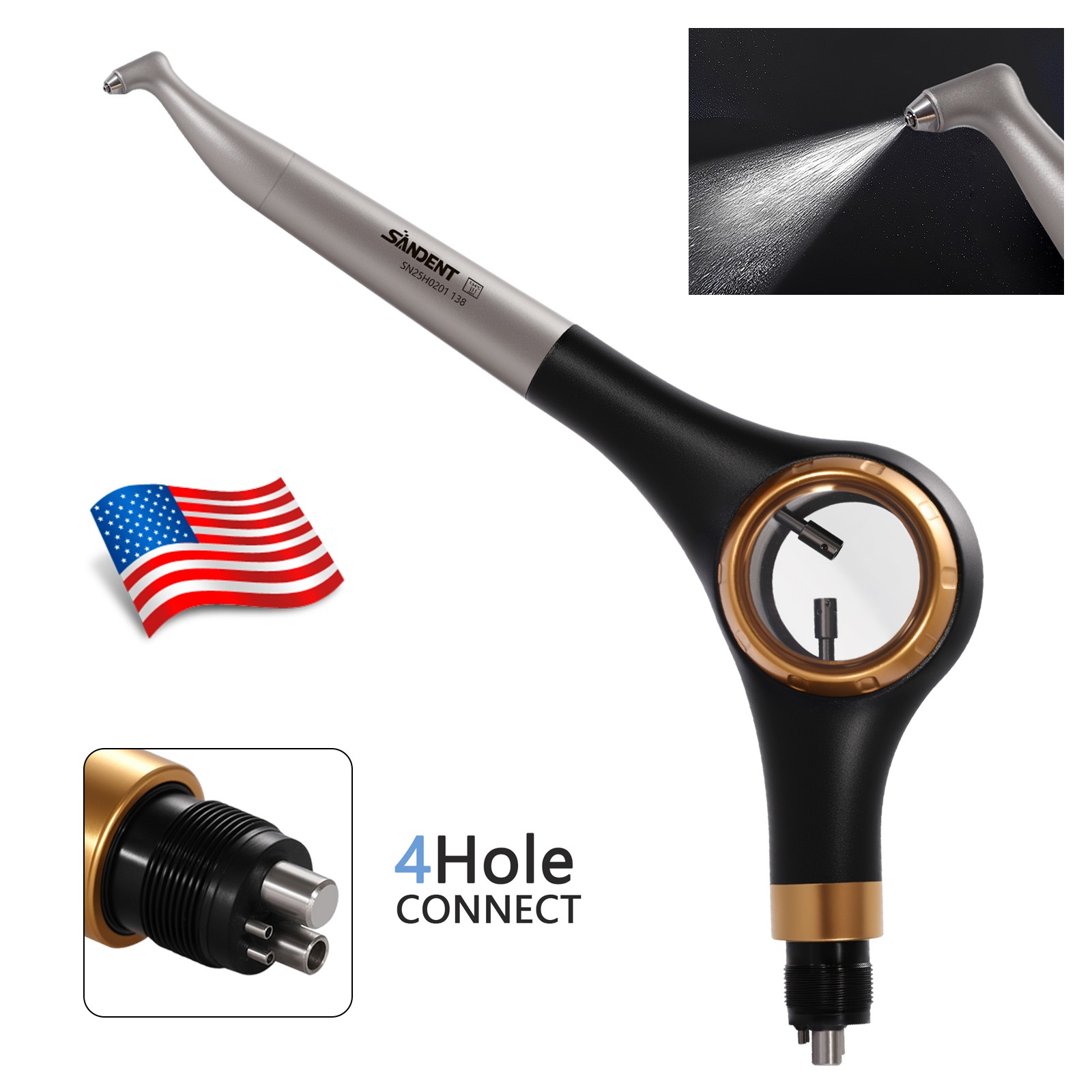 Woodpecker Style Dental Air Polisher AP-H Supragingival Polishing Handpiece