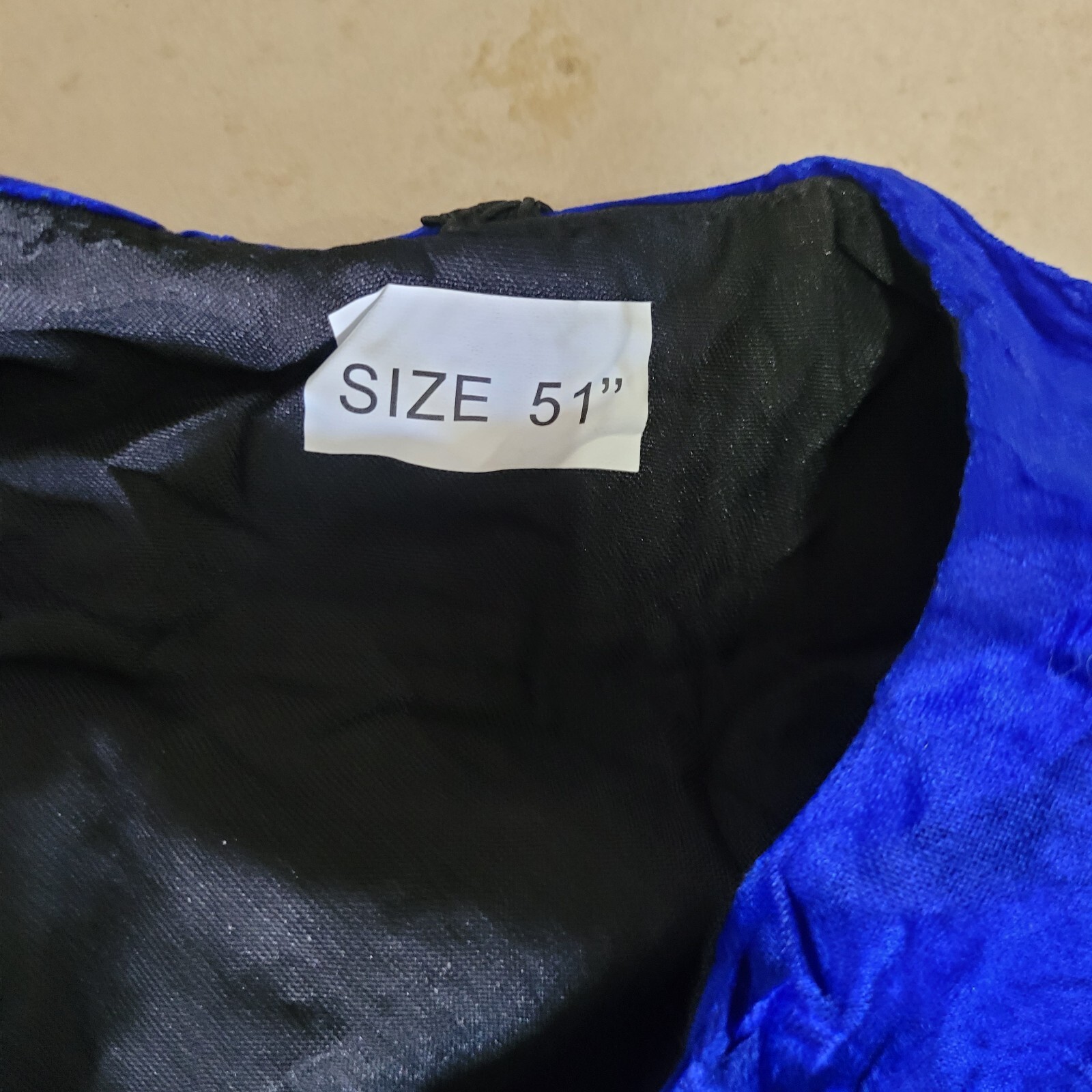 Wesiti Unisex Deluxe graduation Doctoral Gown size 51 black blue