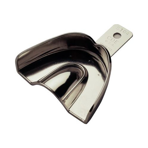 GC 264104 Stainless Steel Solid Impression Tray #S104 Medium Upper