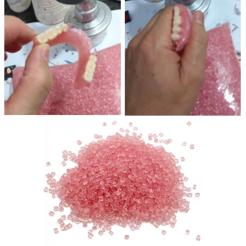 100g Dental Valplast Flexible Acrylic Blood Streak Simulation Partial Denture