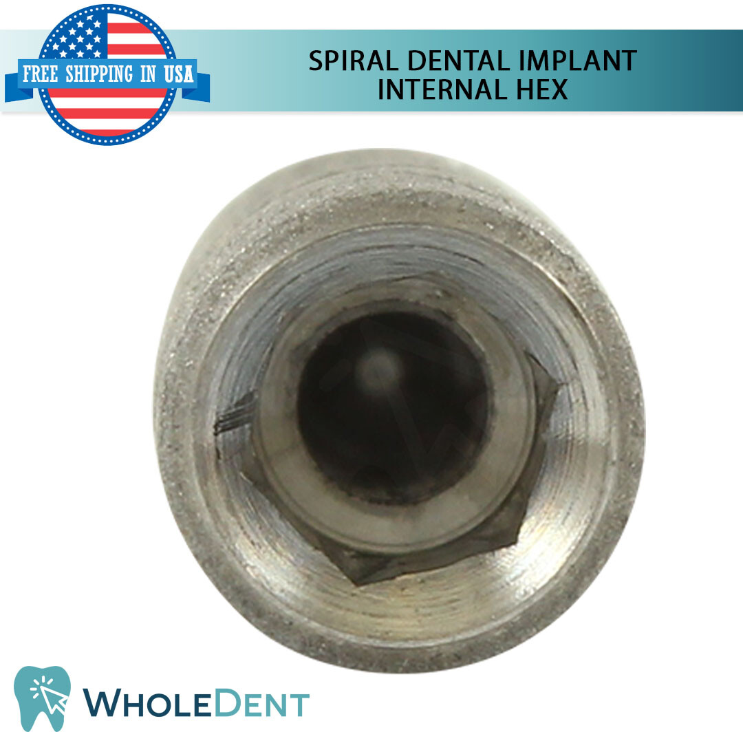 X1 Dental Spiral Int Hex 2.42mm Titanium Sterile Anodized Full Set