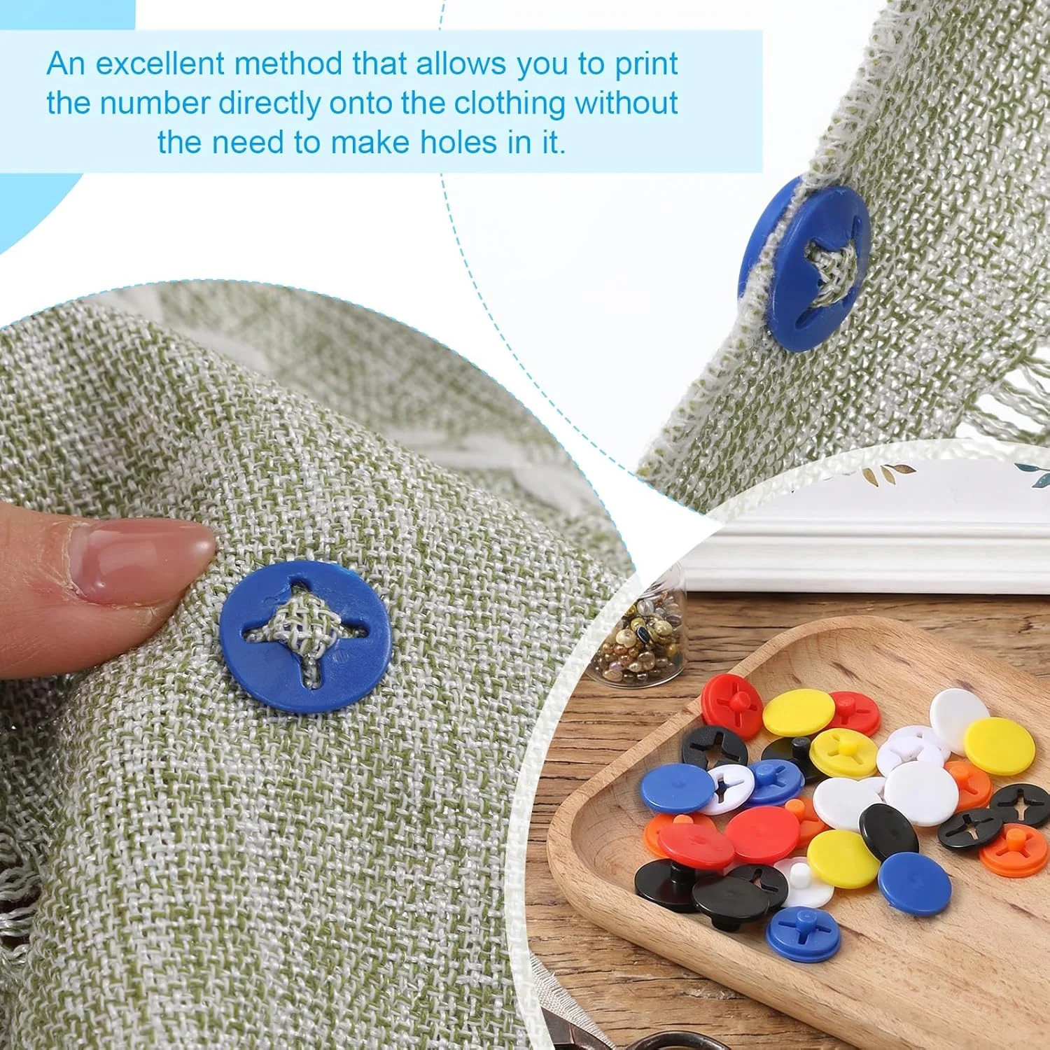 24 PCS Multicolor Bib Snaps for Runners, Race Number Buckle Fixing System, Triat