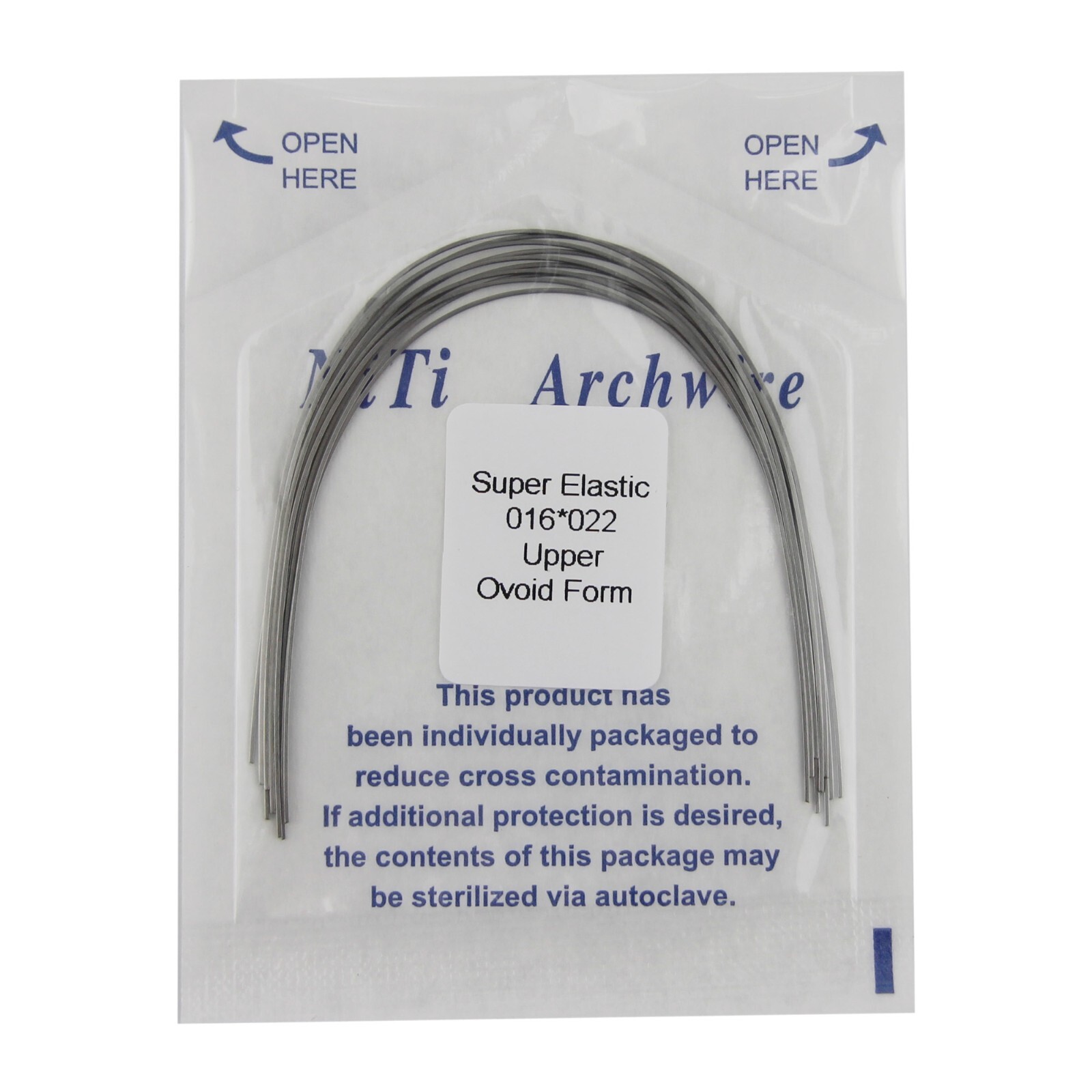US 100PCS Orthodontic Niti Arch Wire Super Elactic Ovoid Form Round Rectangular