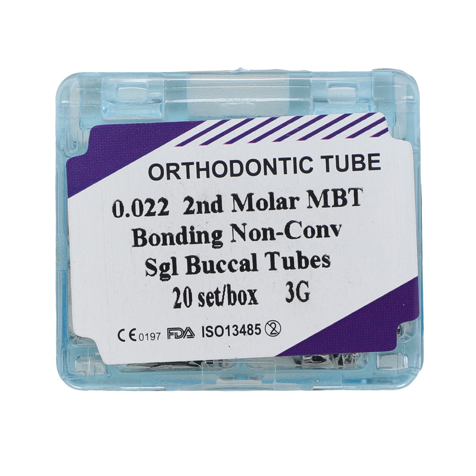 80pcs Dental Orthodontic Buccal Tubes 1st 2nd Molar Roth MBT 022 3G Bondable
