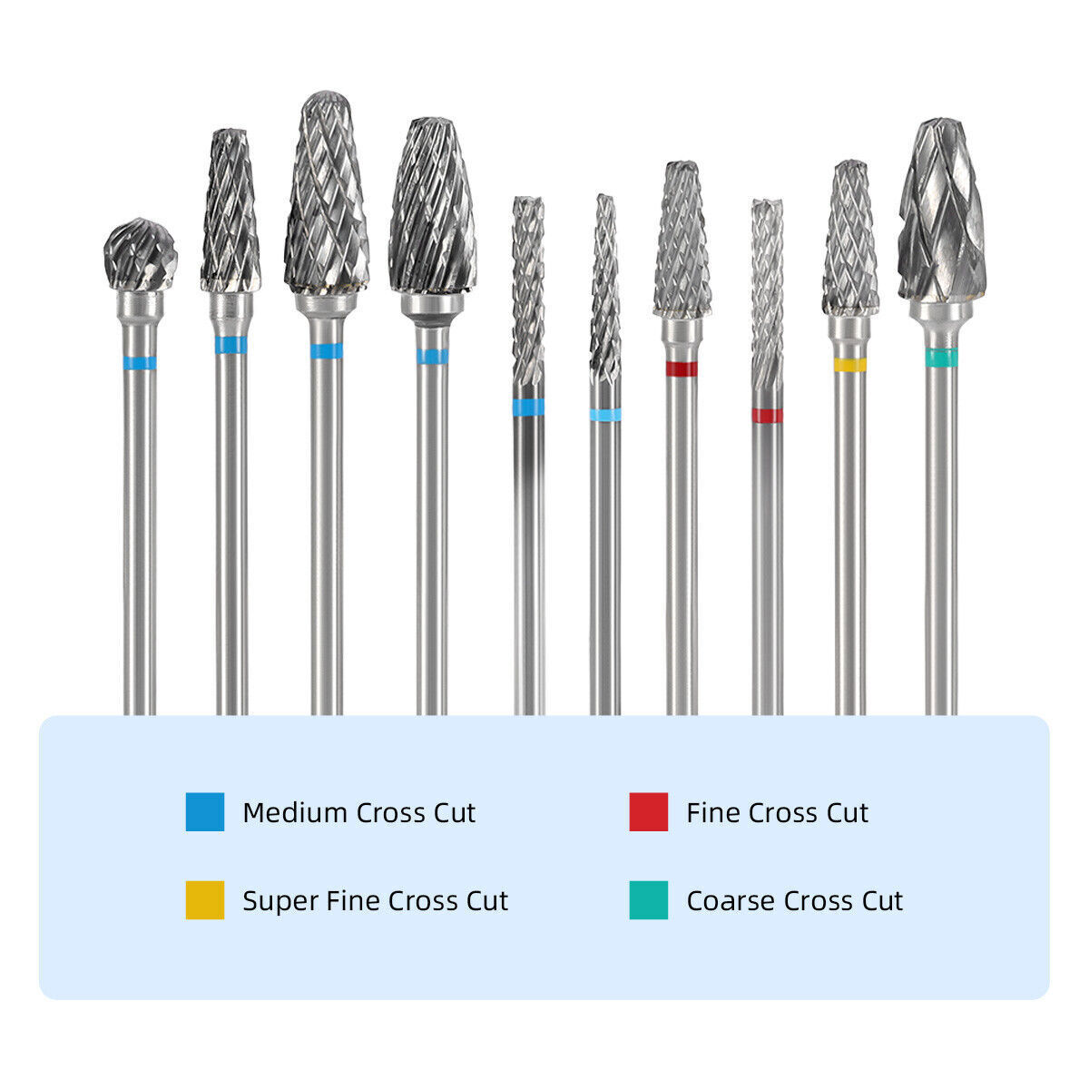 Dental Lab Polishing Bur Drills Tungsten Steel Carbide Burs Burrs 2.35MM