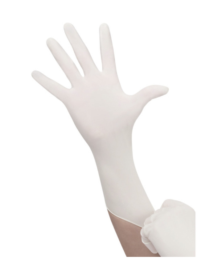 Exam Latex Gloves Powder Free NonSterile Standard Cuff Length Box of 100 Size: L