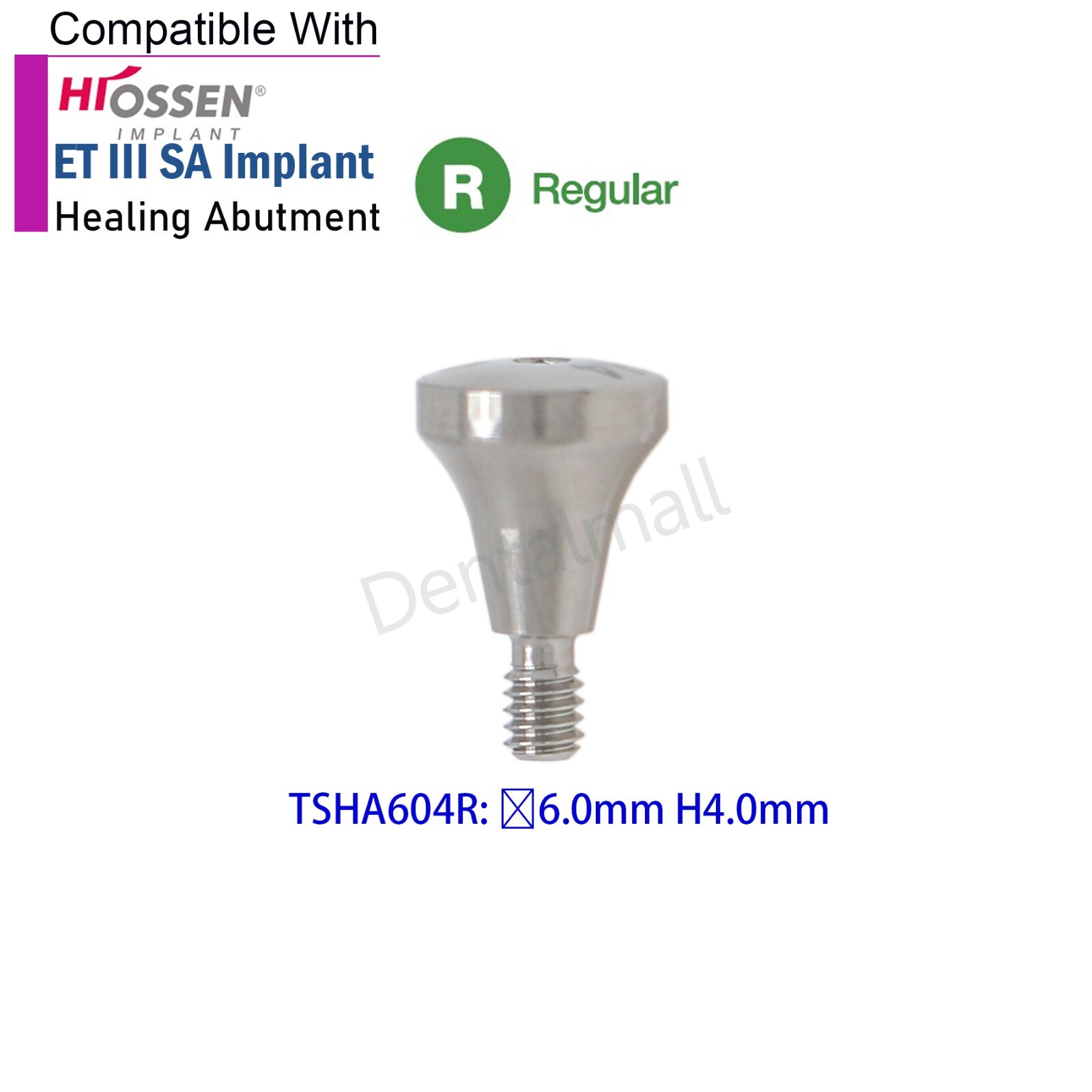 Dental Healing Abutment Cover Screw Regular Platform Fits Osstem Hiossen