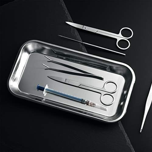 COYMOS 3 Pack Surgical Tray, Stainless Steel Tray 3 Count (Pack of 1), 3
