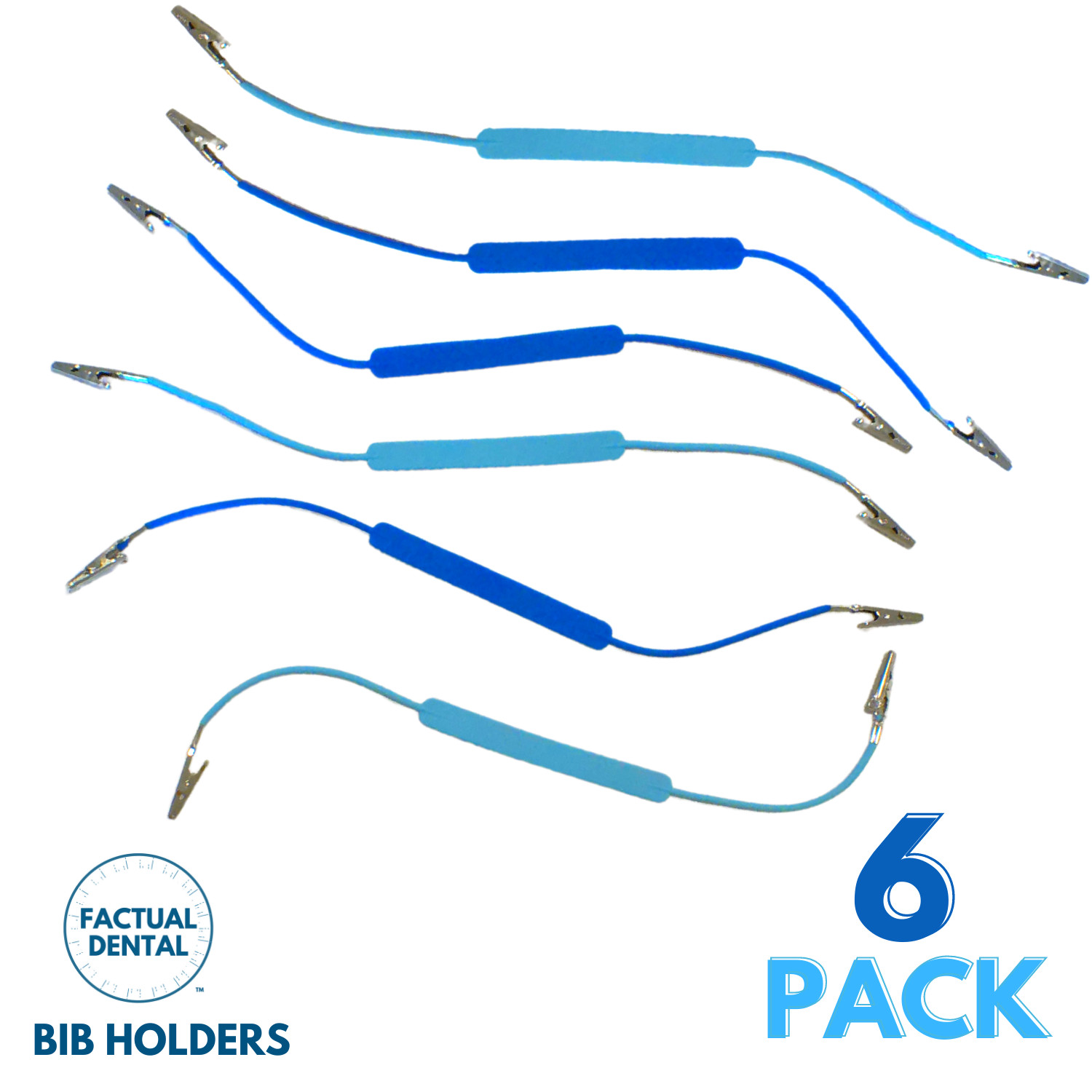 6 PCS Dental Bib Holder Patient Napkin Clips Autoclavable Silicon