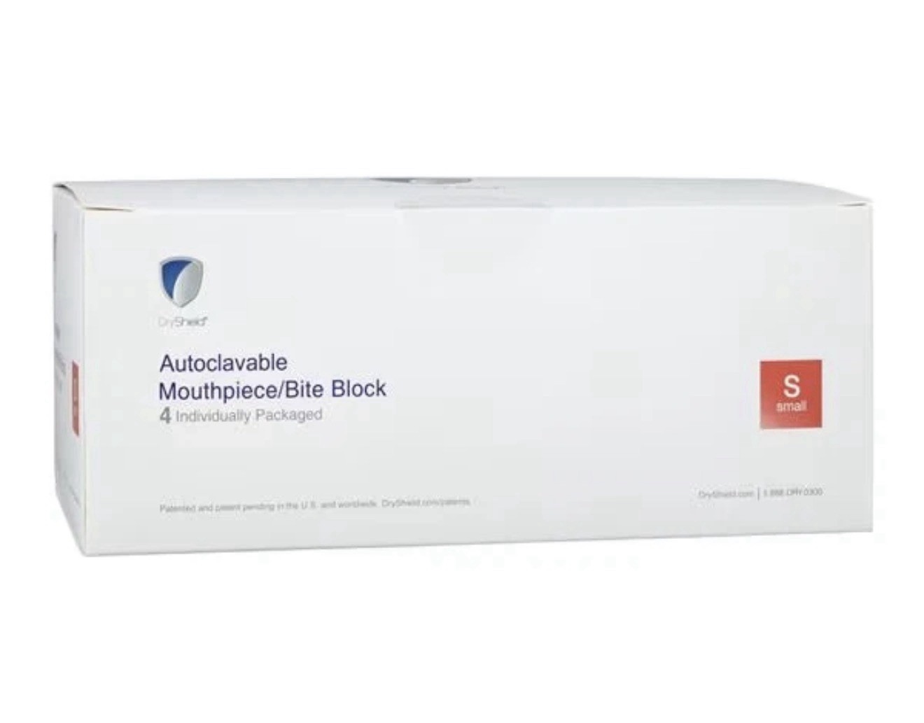 Solmetex DS-MPS-003 DryShield Dental Mouthpiece Autoclavable Small 4/Pk