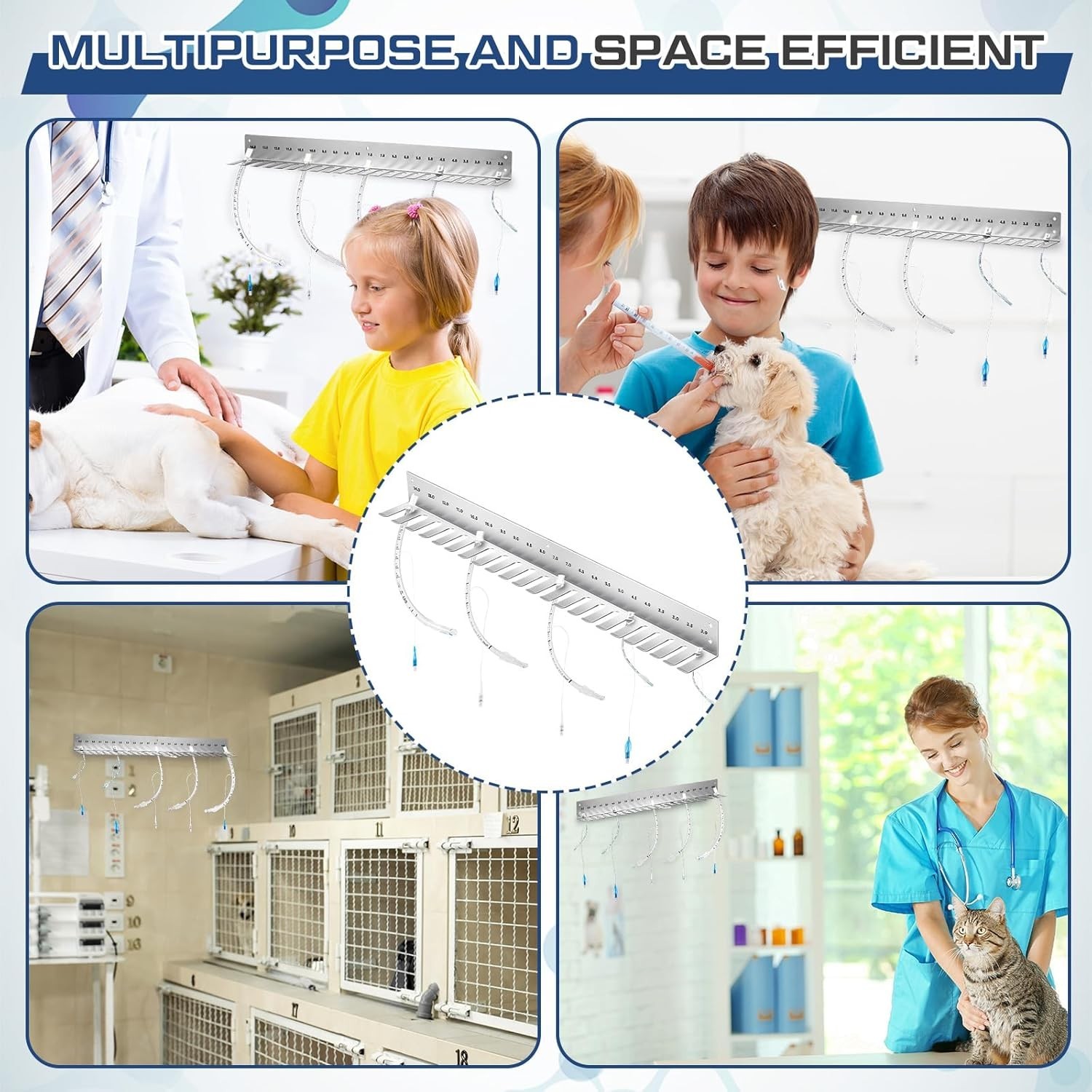 Endotracheal Tube Holder 304 Stainless Steel Rack Wall Hanging Frame Endotrac…