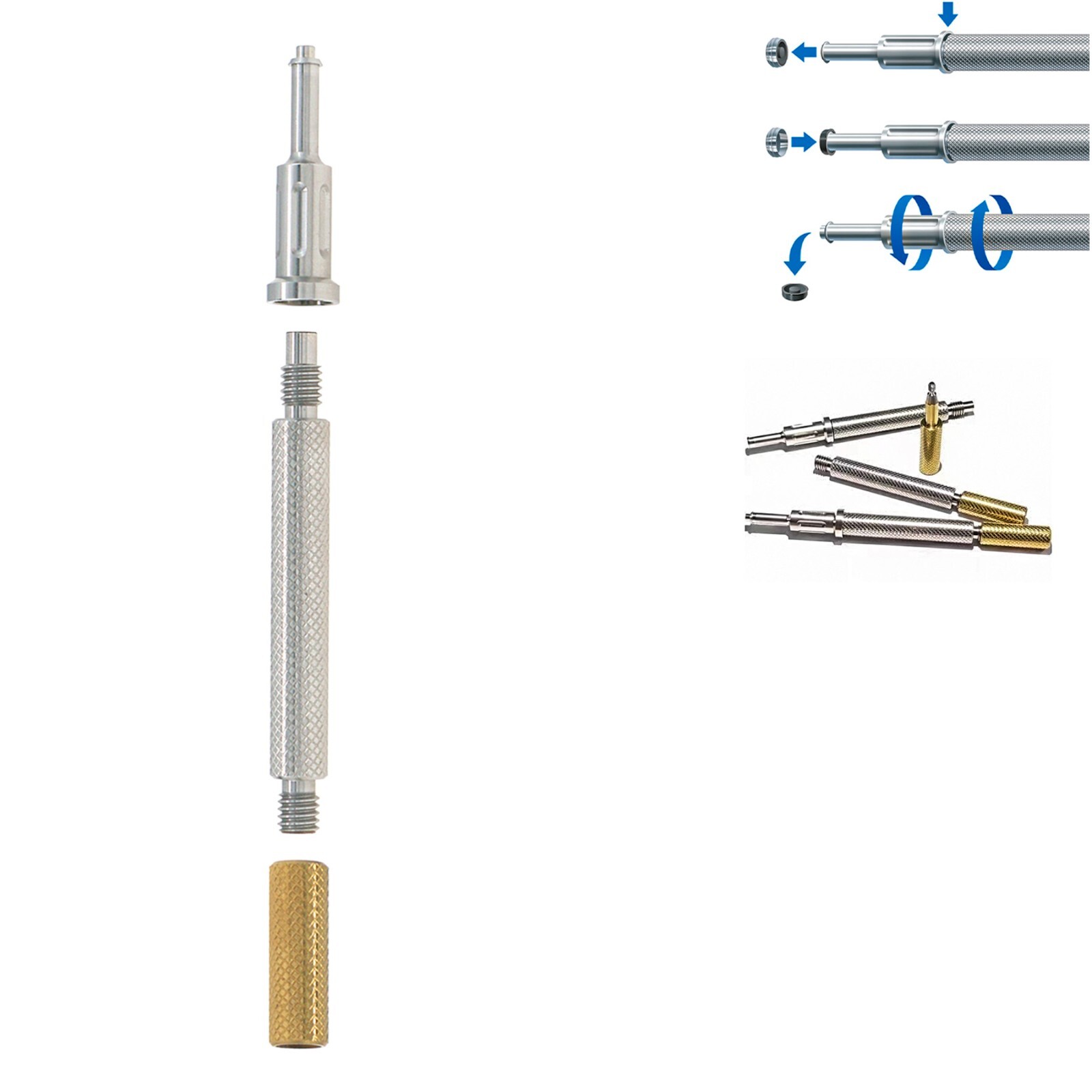 US Locator Abutment 3.5/4.5mm Retention Cap Inserts Tool for Zimmer Mis 1-5.0mm