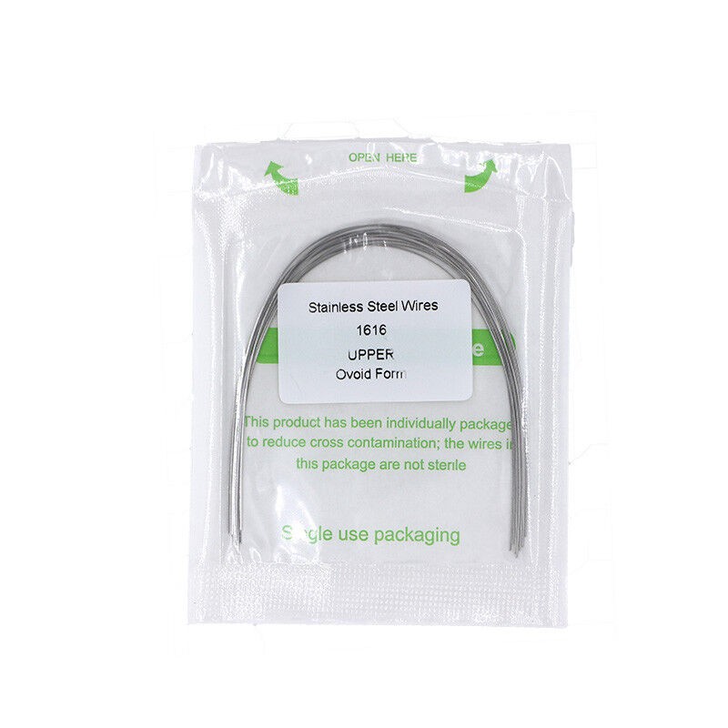 1×Dental Ortho Stainless Steel Rectangular Arch Wire Ovoid Form 16×16 Upper