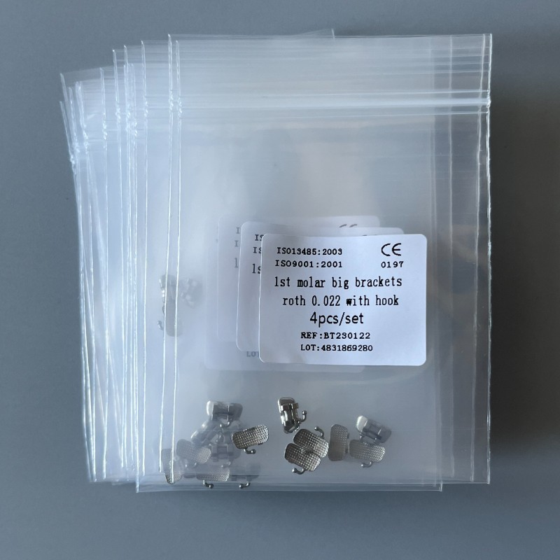50Kits Dental 1st Brackets Molar Wide Big Bracket Orthodontic Roth MBT Edg 022 H