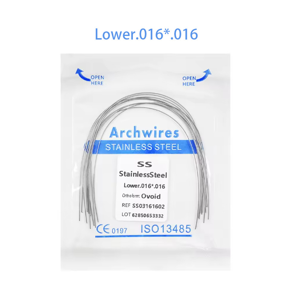 Dental Orthodontic Stainless Steel Wire Rectangular Arch Wires Ovoid 10pcs/pack