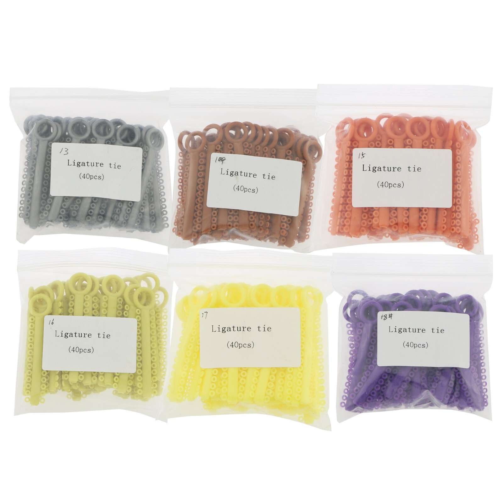 1040 Dental Orthodontic Ligature Ties Elastic Rubber Bands Ligaduras Ortodoncia