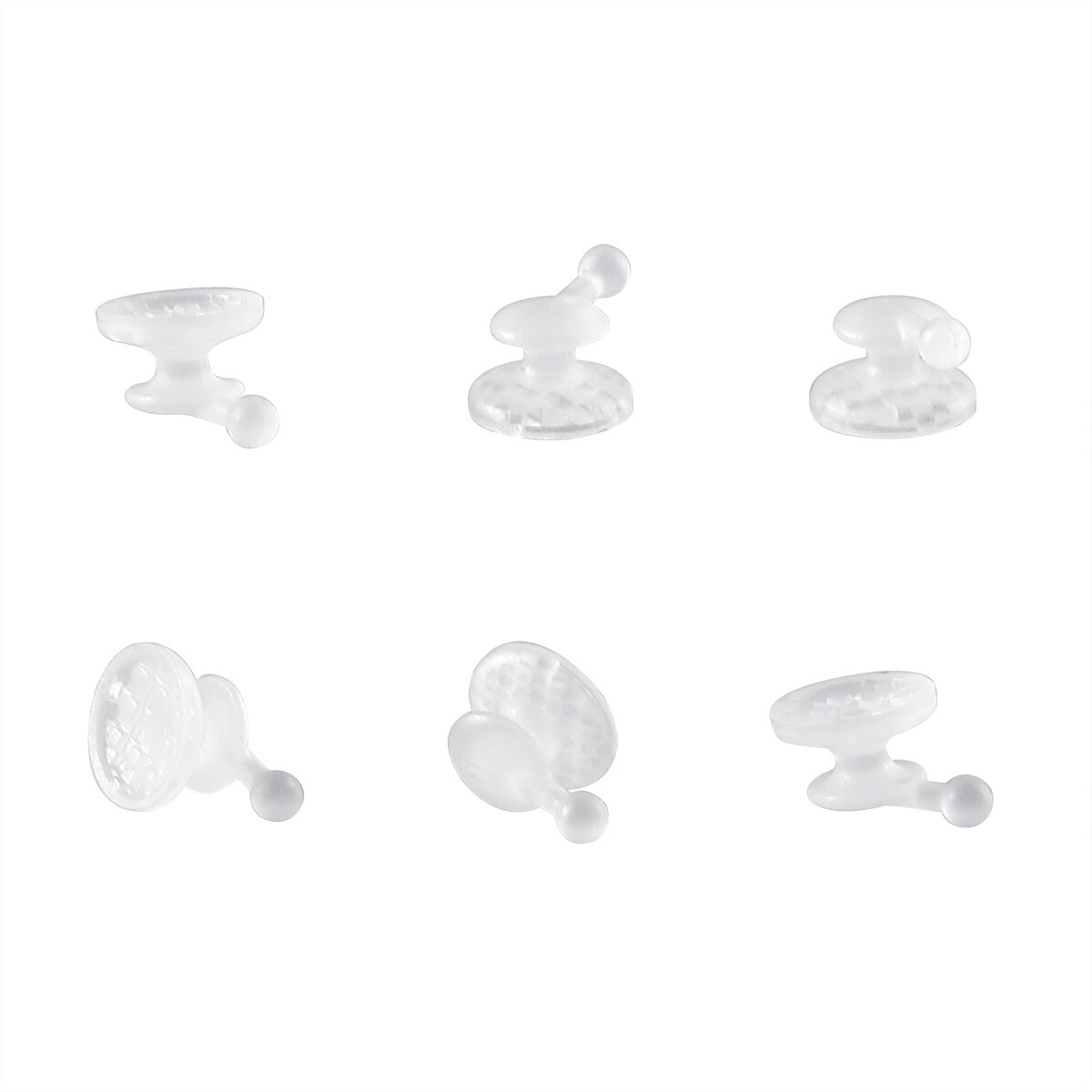 Dental Orthodontic Composite Clear Ceramic Lingual Buttons for Bondable Round