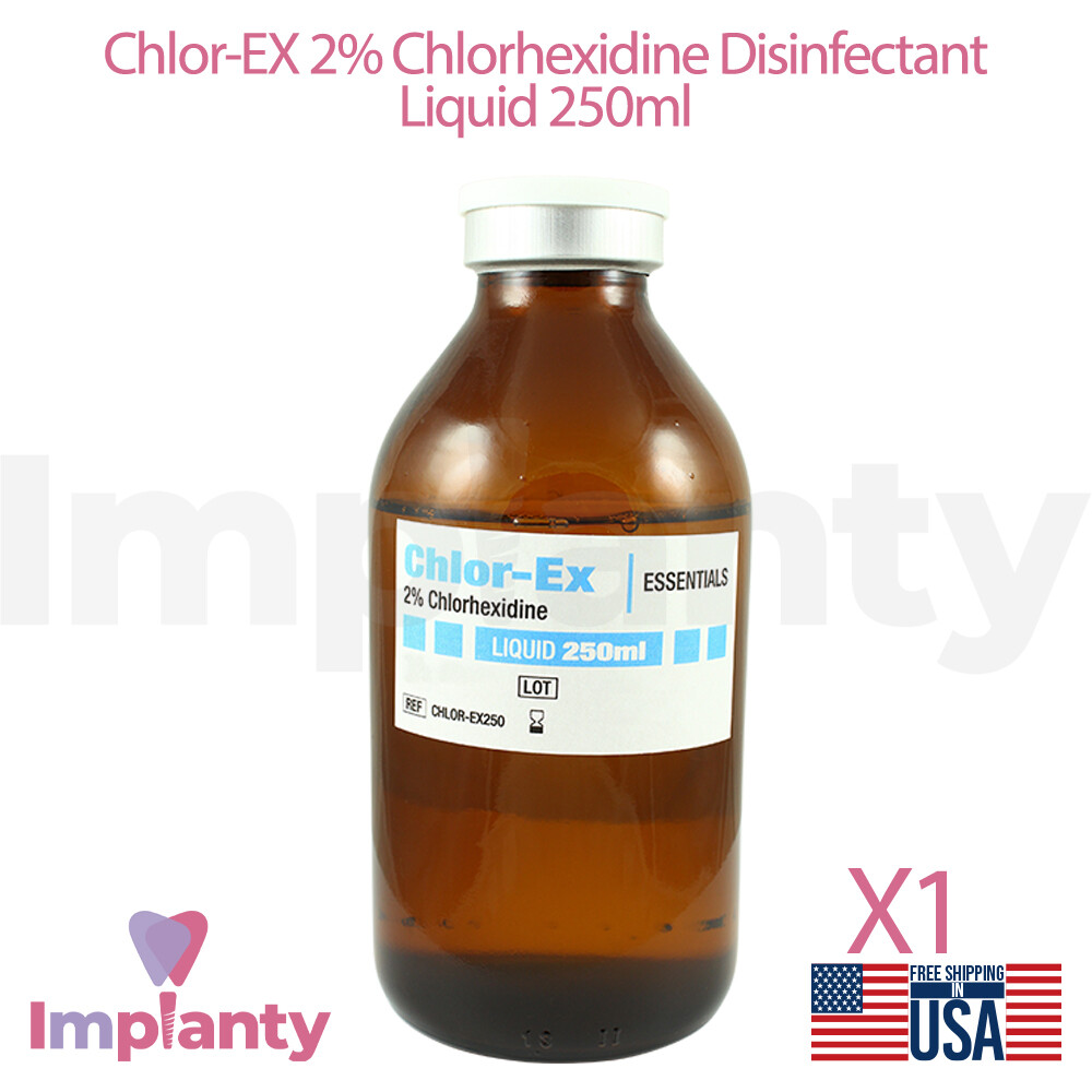 DSI Ch lor- ex 2% Disin fectant Liquid 250ml Anti septic Treatment Agent Dental﻿