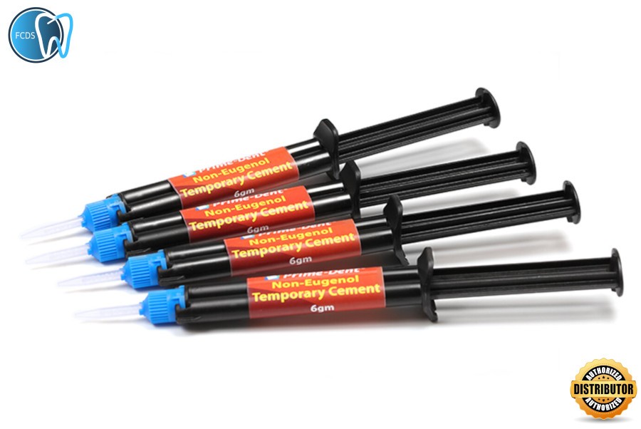 Prime-Dent Dental Non-Eugenol Automix Temporary Cement 4 Syr. Kit