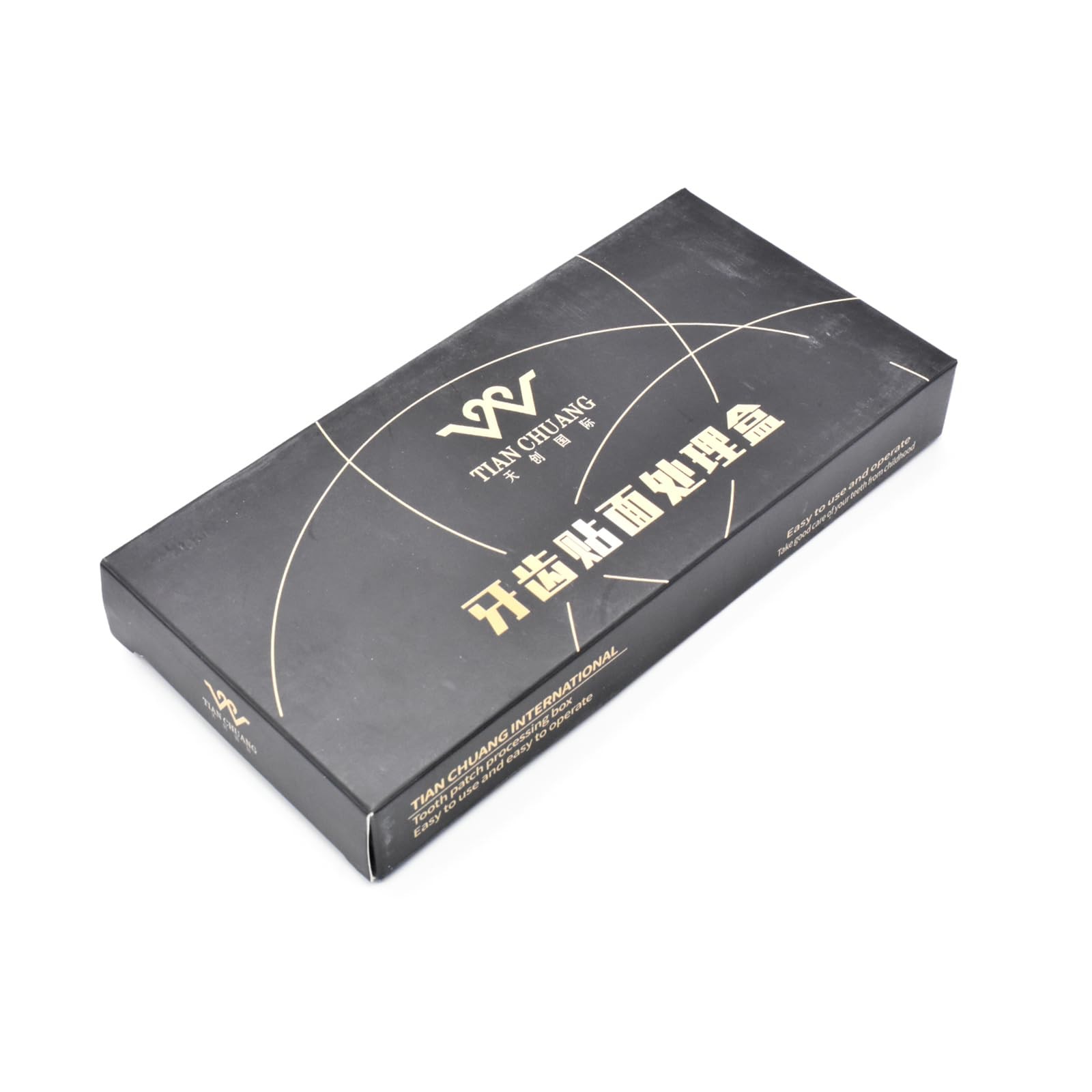 Angzhili 1 Pack Dental Veneer Processing Box, Ceramic Rectangular, Black