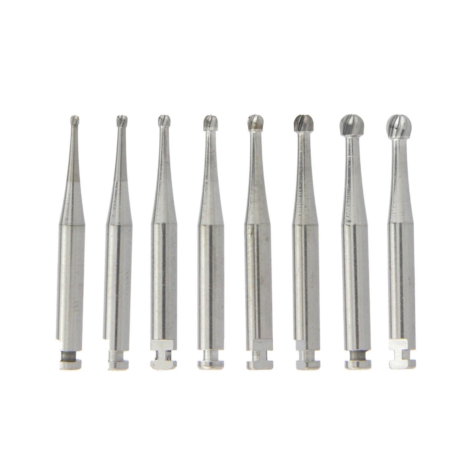 Dental RA Round Carbide Bur for Slow Speed Latch Type RA 1# – 8# Burs 5 Pcs/Box
