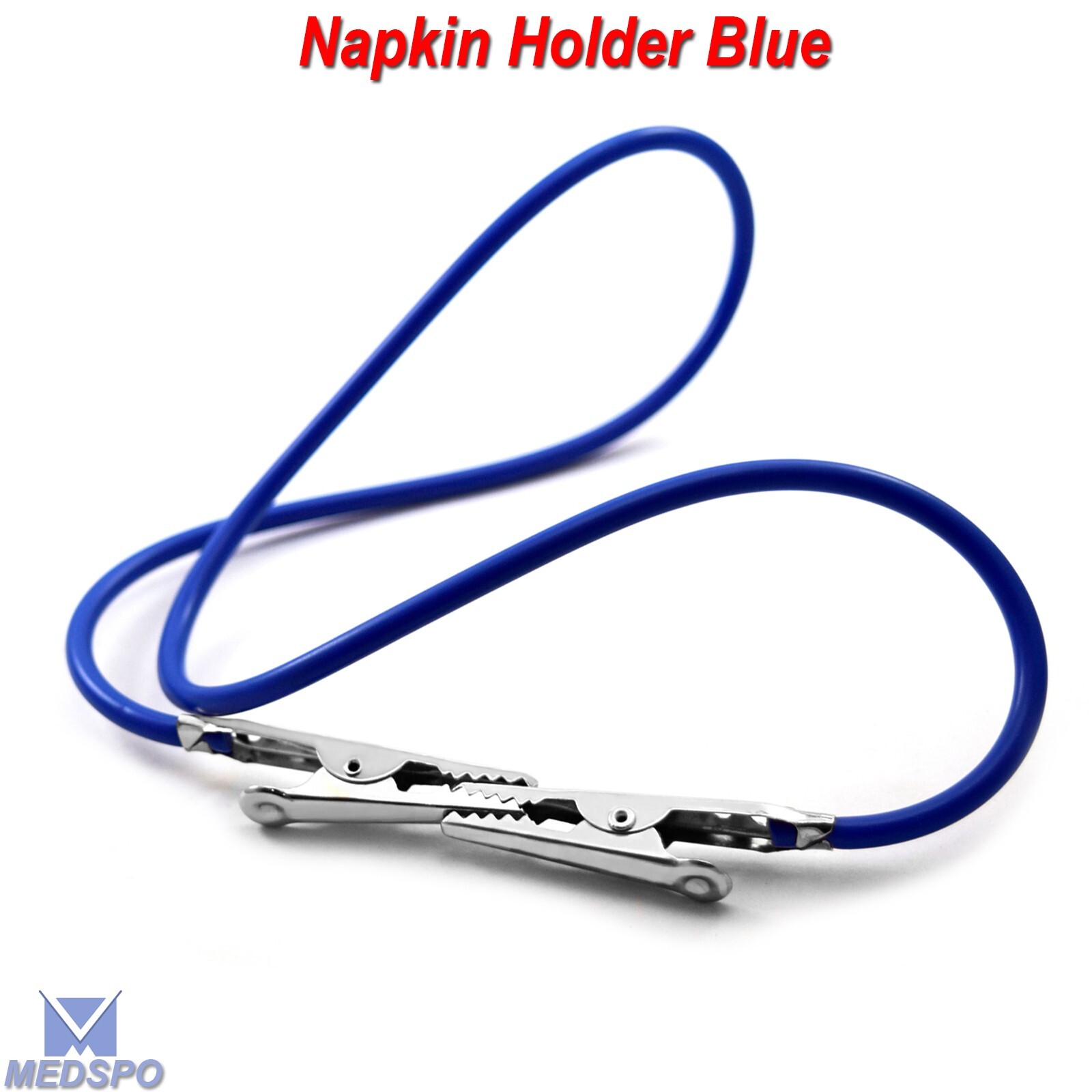 Dental Bib Clips Flexible Silicone Adjustable Chain Baby Patient Napkin Holder