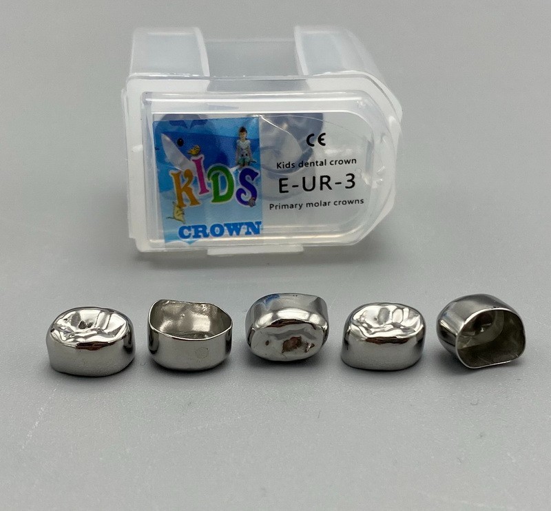 Dental Kids Crown stainless steel Primary Molar Pediatric Crowns Kit 48Sizes USA